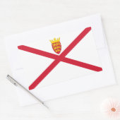 Sticker Rectangulaire Drapeau de Jersey (Enveloppe)