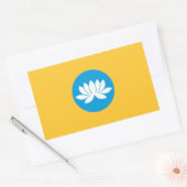 Sticker Rectangulaire Drapeau de Kalmoukie (Enveloppe)