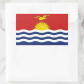 Sticker Rectangulaire Drapeau de Kiribati (Sac)