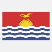 Sticker Rectangulaire Drapeau de Kiribati (Devant)