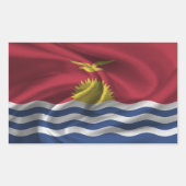 Sticker Rectangulaire Drapeau de Kiribati (Devant)