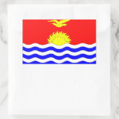 Sticker Rectangulaire Drapeau de Kiribati (Sac)