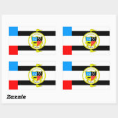 Sticker Rectangulaire Drapeau de Knoxville, Tennessee (Feuille)