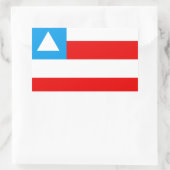 Sticker Rectangulaire Drapeau de la Bahia Brésil (Sac)