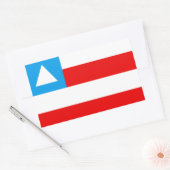 Sticker Rectangulaire Drapeau de la Bahia Brésil (Enveloppe)