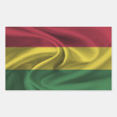 Sticker Rectangulaire Drapeau de la Bolivie (Devant)