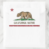 Sticker Rectangulaire Drapeau de la Californie (Sac)