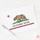 Sticker Rectangulaire Drapeau de la Californie (Enveloppe)