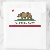 Sticker Rectangulaire Drapeau de la Californie (Sac)