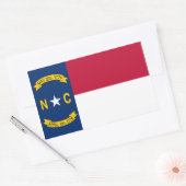 Sticker Rectangulaire Drapeau de la Caroline du Nord (Enveloppe)