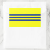 Sticker Rectangulaire Drapeau de la Cochinchine (Sac)
