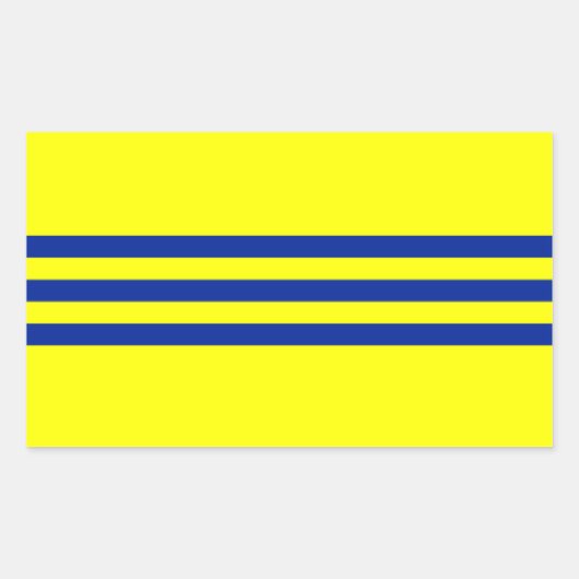 Sticker Rectangulaire Drapeau de la Cochinchine (Devant)