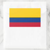 Sticker Rectangulaire Drapeau de la Colombie (Sac)
