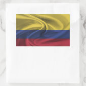 Sticker Rectangulaire Drapeau de la Colombie (Sac)
