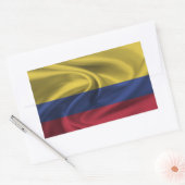 Sticker Rectangulaire Drapeau de la Colombie (Enveloppe)