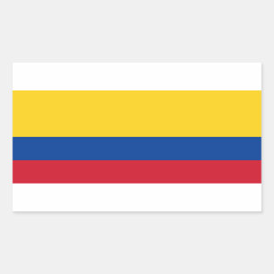 Sticker Rectangulaire Drapeau de la Colombie