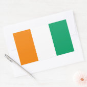 Sticker Rectangulaire Drapeau de la Côte d'Ivoire (Enveloppe)