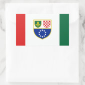 Sticker Rectangulaire Drapeau de la Fédération de Bosnie (Sac)