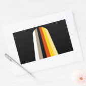 Sticker Rectangulaire Drapeau de la Fierté des cheveux longs (Enveloppe)