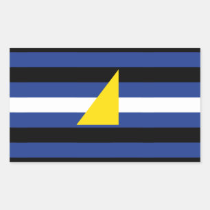 Sticker Rectangulaire Drapeau de la fierté des sports nautiques