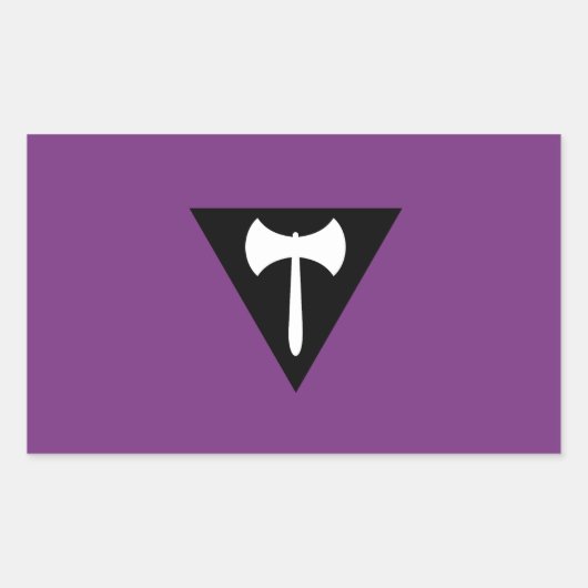 Sticker Rectangulaire Drapeau de la fierté lesbienne (Devant)