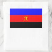 Sticker Rectangulaire Drapeau de la Fierté polyamérale (Sac)