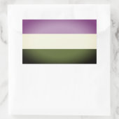 Sticker Rectangulaire Drapeau de la fierté queer (Sac)