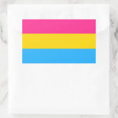 Sticker Rectangulaire Drapeau de la fierté transexuelle (Sac)