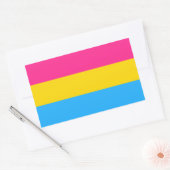 Sticker Rectangulaire Drapeau de la fierté transexuelle (Enveloppe)