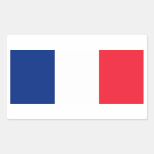 Sticker Rectangulaire Drapeau de la France
