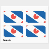 Sticker Rectangulaire Drapeau de la Frise (Feuille)