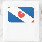 Sticker Rectangulaire Drapeau de la Frise (Sac)