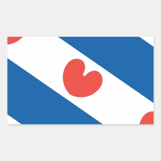 Sticker Rectangulaire Drapeau de la Frise (Devant)