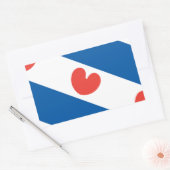 Sticker Rectangulaire Drapeau de la Frise (Enveloppe)