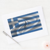 Sticker Rectangulaire Drapeau de la Grèce (Enveloppe)