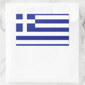 Sticker Rectangulaire Drapeau de la Grèce (Sac)