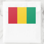 Sticker Rectangulaire Drapeau de la Guinée (Sac)