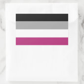 Sticker Rectangulaire Drapeau de la Gynephilia Pride (Sac)