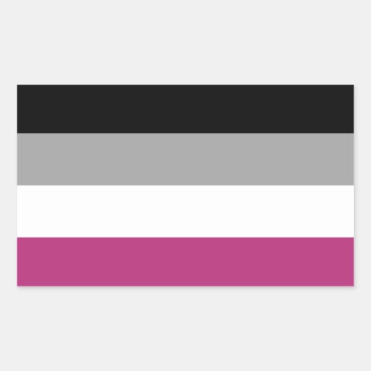Sticker Rectangulaire Drapeau de la Gynephilia Pride (Devant)