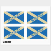 Sticker Rectangulaire Drapeau de la liberté écossaise (Feuille)