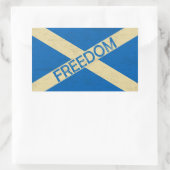 Sticker Rectangulaire Drapeau de la liberté écossaise (Sac)
