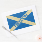 Sticker Rectangulaire Drapeau de la liberté écossaise (Enveloppe)