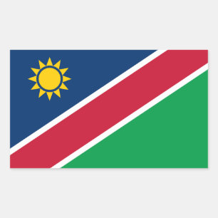 Sticker Rectangulaire Drapeau de la Namibie