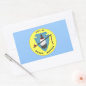 Sticker Rectangulaire Drapeau de la nation des Osages (Enveloppe)