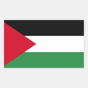 Sticker Rectangulaire Drapeau de la Palestine
