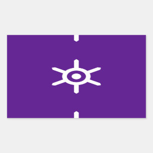 Sticker Rectangulaire Drapeau de la préfecture de Tokyo, Japon