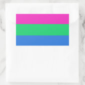 Sticker Rectangulaire Drapeau de la Pride (Sac)
