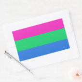 Sticker Rectangulaire Drapeau de la Pride (Enveloppe)