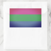 Sticker Rectangulaire Drapeau de la Pride (Sac)
