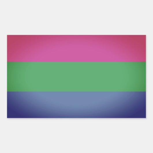 Sticker Rectangulaire Drapeau de la Pride (Devant)